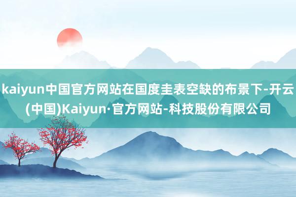 kaiyun中国官方网站在国度圭表空缺的布景下-开云(中国)Kaiyun·官方网站-科技股份有限公司