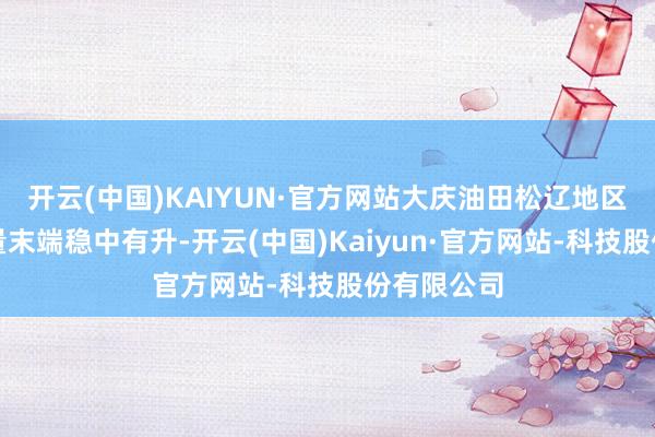 开云(中国)KAIYUN·官方网站大庆油田松辽地区自然气产量末端稳中有升-开云(中国)Kaiyun·官方网站-科技股份有限公司